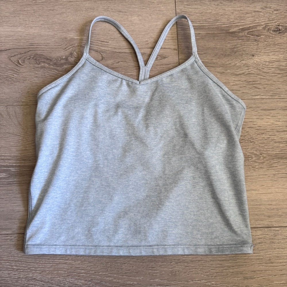 Athleta Girl All Day Softluxe Longline Bra Light Blue Heathered Size‎ XL 14